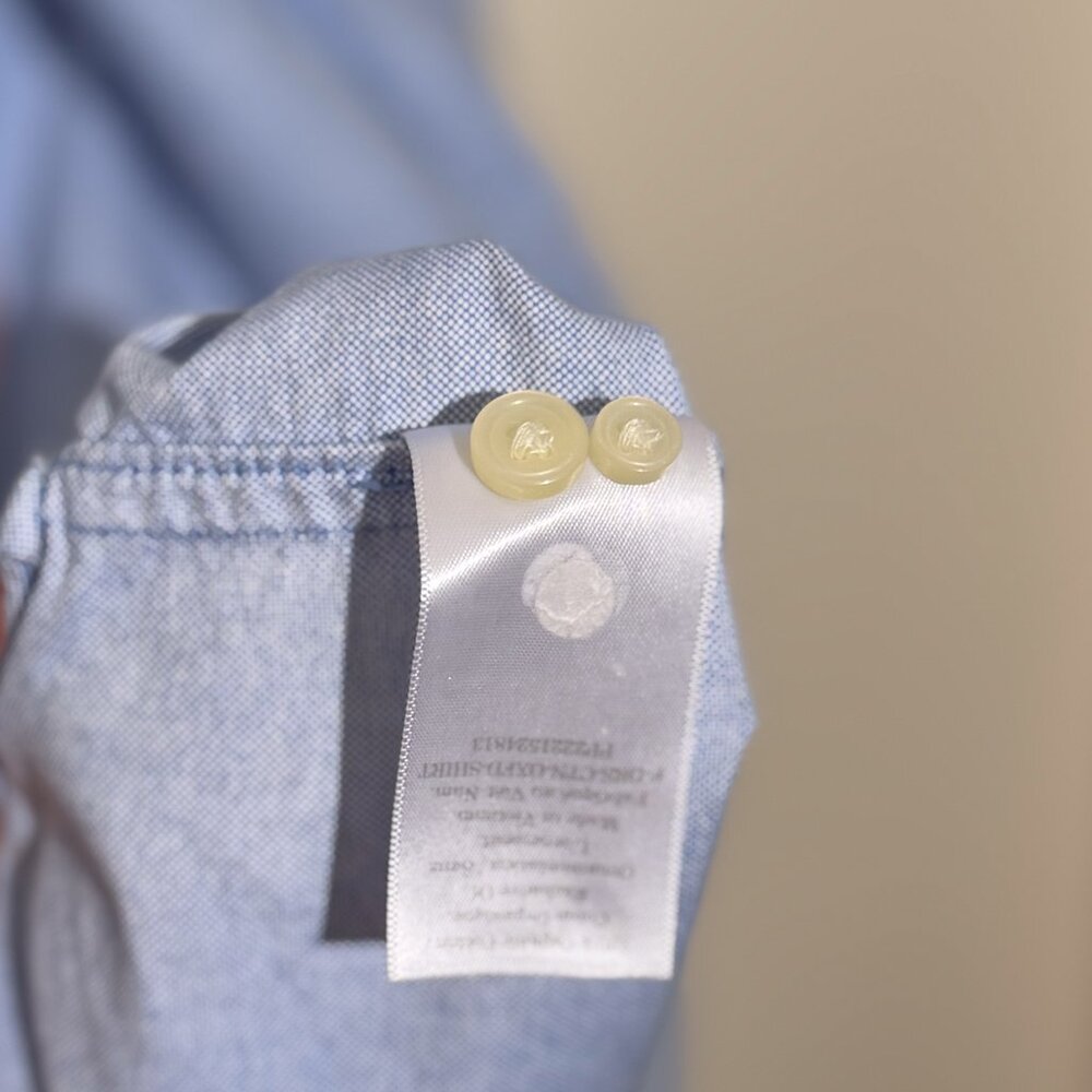 NWOT Everlane Oxford Dress Cotton Chambray Light Blue XS - Picture 7 of 8